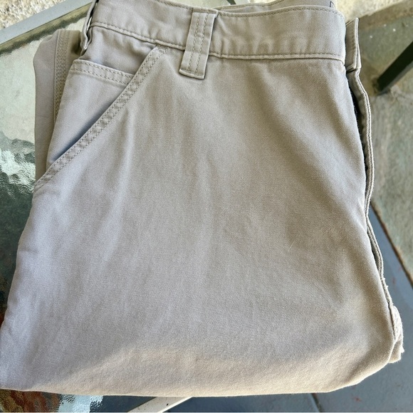 Carhartt Cargo Pants Tan Rugged Flex Relaxed Fit Canvas Workpant BN2291 W38 L30 - Picture 3 of 15